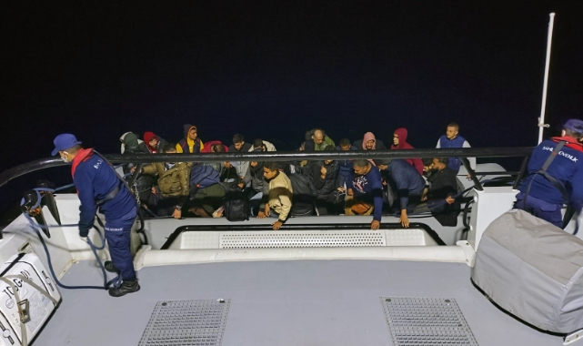 Datça’da 31 düzensiz göçmen kurtarıldı