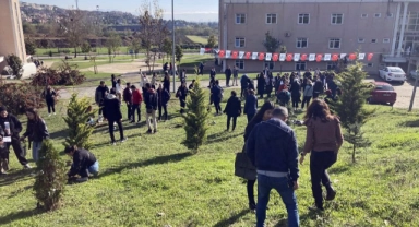 Diktikleri fidanlara şehitlerin isimlerini verdiler