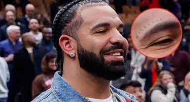 Drake yüzüne dövmeyle miskin yazdırdı