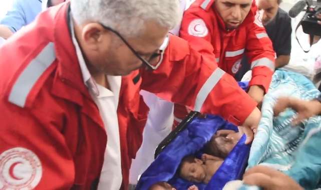 DSÖ: Şifa hastanesinden 28 bebek Mısır'a nakledildi