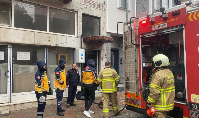 Erdek’te pompa yangını paniğe neden oldu