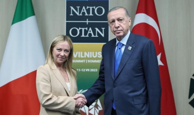 Cumhurbaşkanı Erdoğan, Meloni ile görüştü!