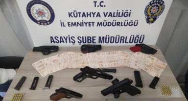Evde 1’i kurusıkı 3 tabanca ele geçirildi