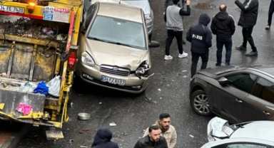 Freni boşaldı, sokağı savaş alanına çevirdi