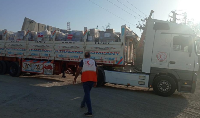 Gazze'ye toplamda 756 kamyon yardım ulaştı
