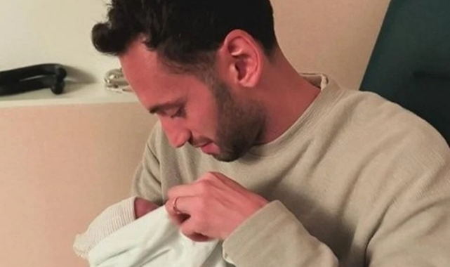 Hakan Çalhanoğlu üçüncü kez baba oldu