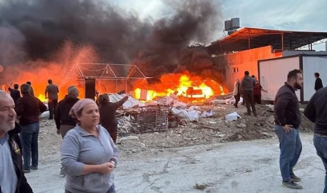 Hatay'da çadır yangını korkuttu