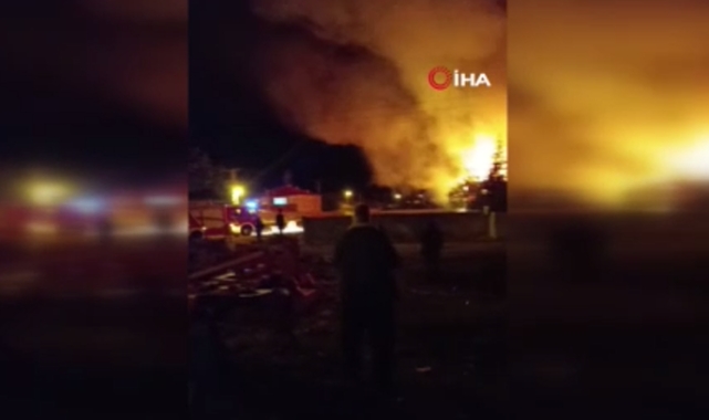 Haymana’da korkutan yangın