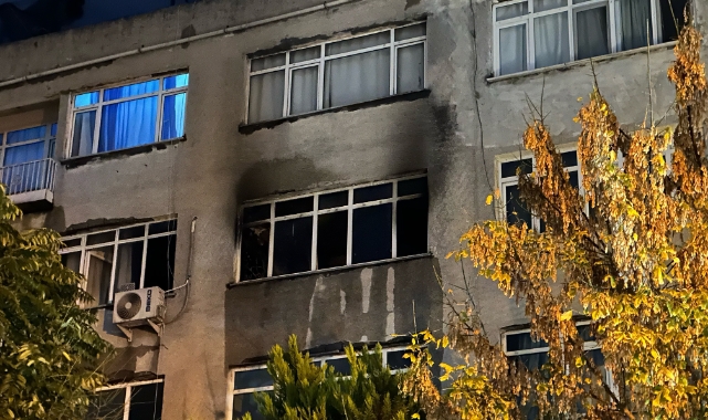 İstanbul'da 5 katlı binada korkutan yangın