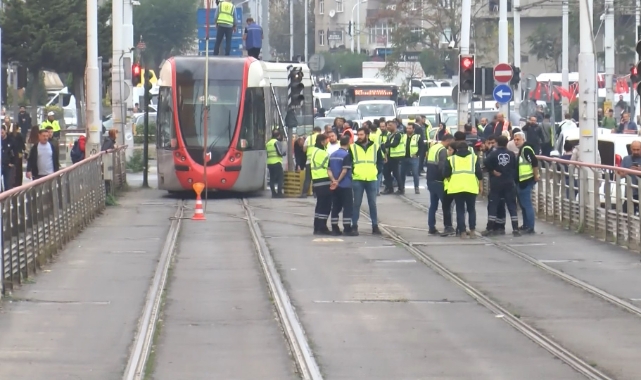 İstanbul'da tramvay arızalandı