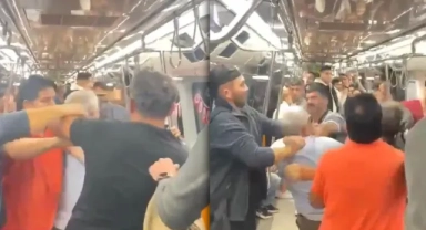İstanbul metrosunda "Yüzüme tükürdün" kavgası
