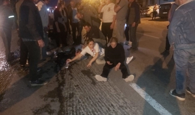 İznik'te motosiklet traktör römorkuna çarptı