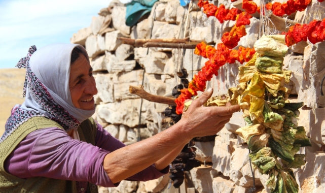 Kahramanmaraş'ta sebzeler kurutulup kışa hazırlanıyor