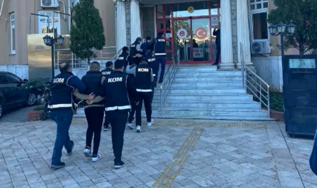 KOM ekipleri gece yarısı operasyonuyla suç örgütünü çökertti