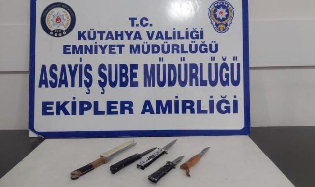 Kütahya'da yaya devriye ekiplerinden sorgulama