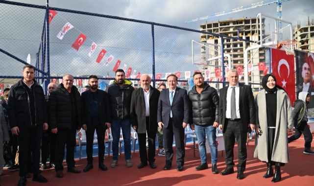Maltepe mahallesi semt spor sahası açıldı
