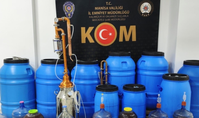Manisa’da sahte içki operasyonu