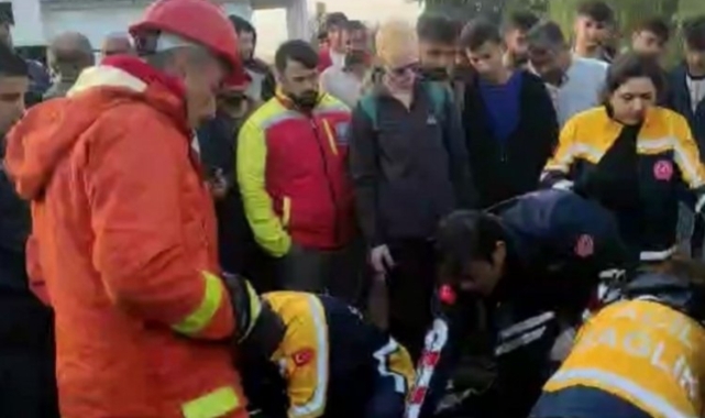 Mardin'de tır devrildi