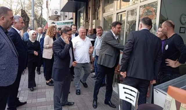 MHP İl Başkanı Muhammet Tekin esnafı ziyaret etti