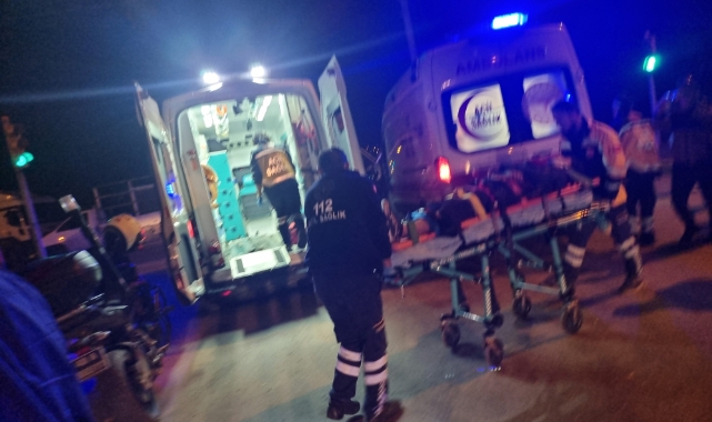Milas'ta otomobil ve motosiklet çarpıştı: 2 yaralı