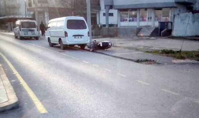 Motosikletten düşen sürücü ağır yaralandı