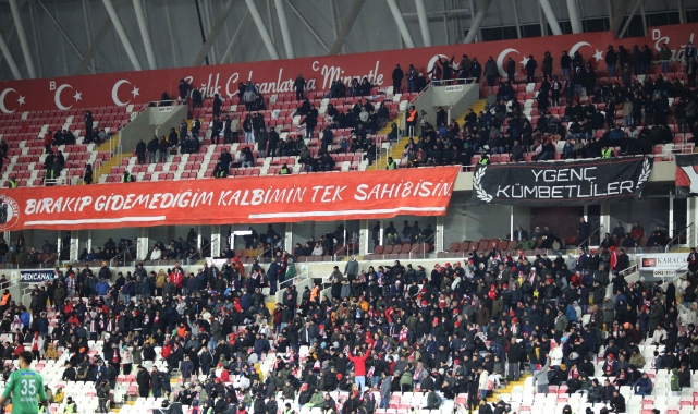 Sivasspor taraftarı maça ilgi göstermedi