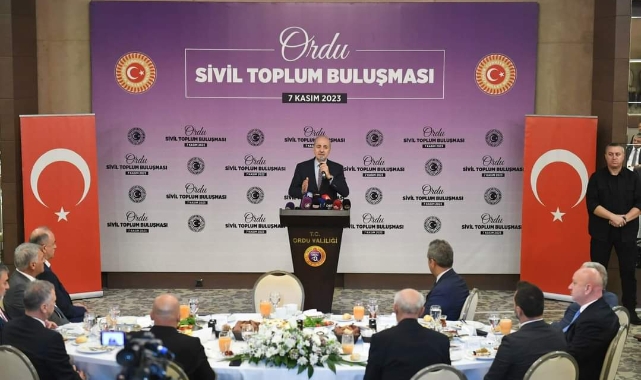 TBMM Başkanı Kurtulmuş: İnsan emniyeti için İsrail'e karşı durmalı
