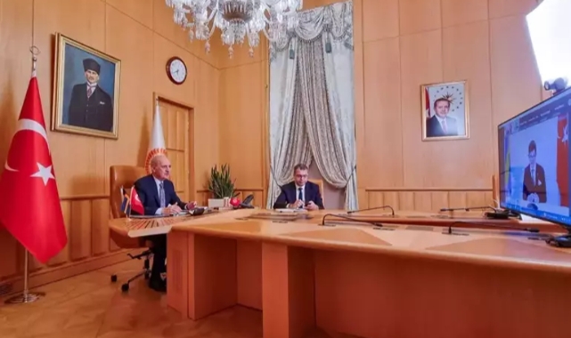 TBMM Başkanı Kurtulmuş, İsveç Meclis Başkanı ile görüştü