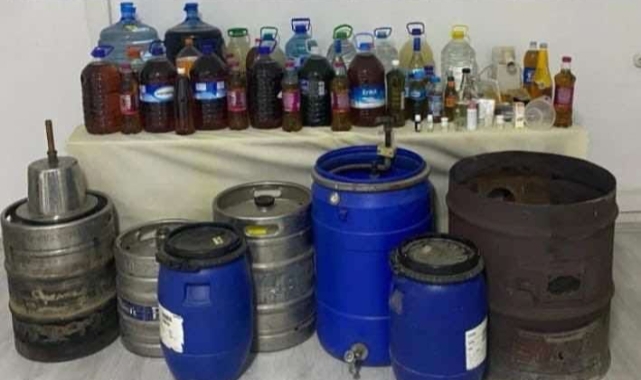 Tekirdağ’da 278 litre kaçak alkol ele geçirildi