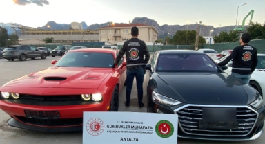 187 milyon liralık kaçak 15 lüks araca el konuldu
