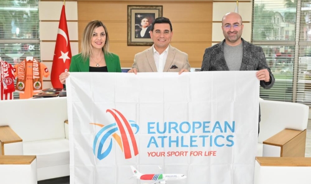 2024 Avrupa Kros Şampiyonası bayrağı Kepez’de