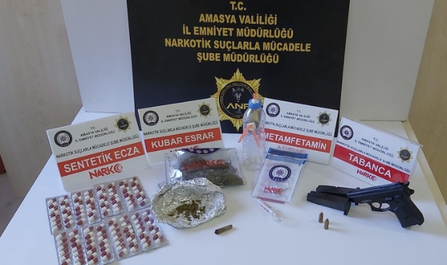 Amasya’da Narkogüç operasyonunda 17 gözaltı