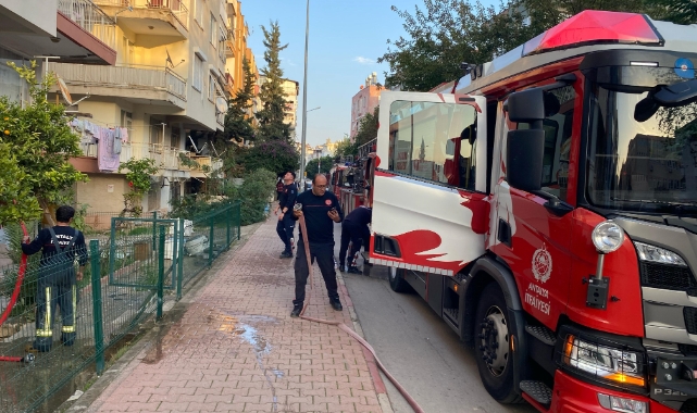 Antalya’da yangın paniği