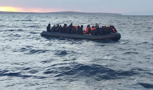 Ayvacık açıklarında 67 kaçak göçmen yakalandı