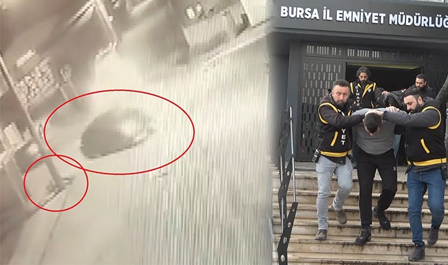 Bursa'da 150 bin lira cinayeti kamerada