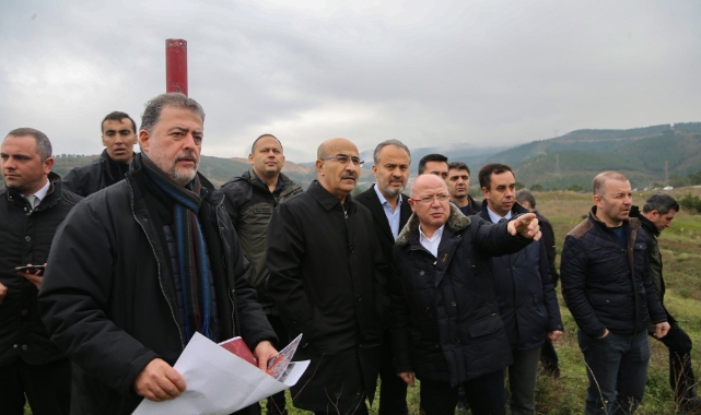 Bursa'da 5 yeni hastane için yerinde inceleme