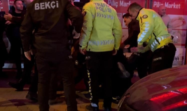 Bursa’da alkollü sürücü polis ekiplerine saldırdı
