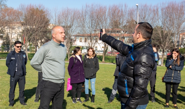 Bursa'da biber gazının etkisini önce kendileri test etti