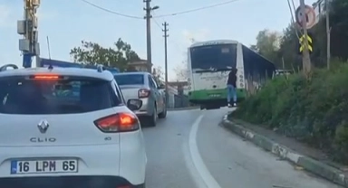 Bursa’da genç adeta ölümle dans etti