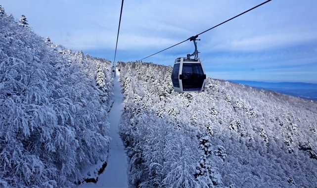 Bursa'da teleferik seferlerine rüzgar engeli