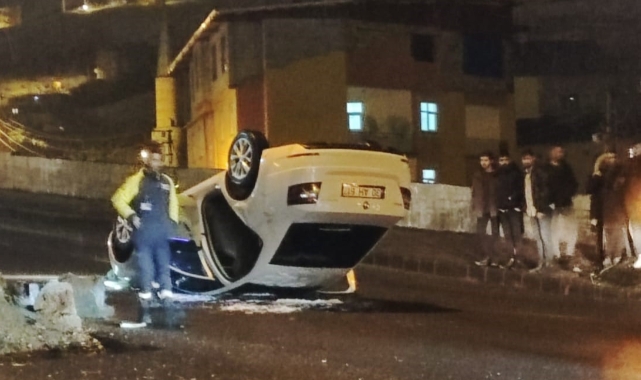 Buzlanma beraberinde kazayı getirdi!