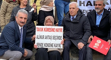 CHP Bursa'dan Gaziakdemir'de 'Rantsal dönüşüme hayır' eylemi