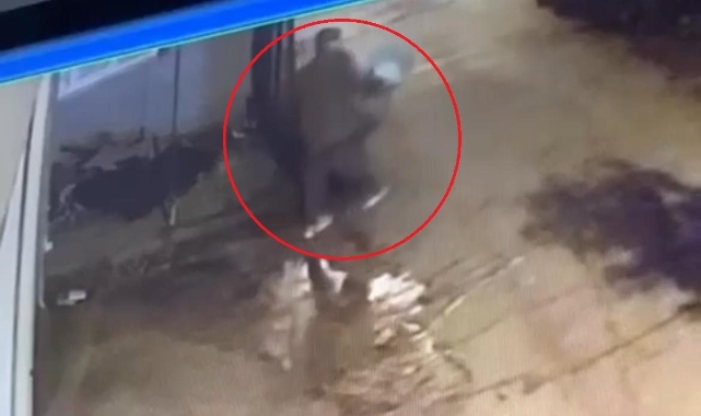 Çöp kovası hırsızı kamerada