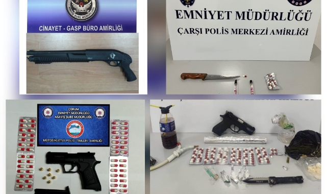 Çorum polisinden "şok" denetim