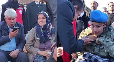 Cumhurbaşkanı Erdoğan şehit ailesiyle görüştü