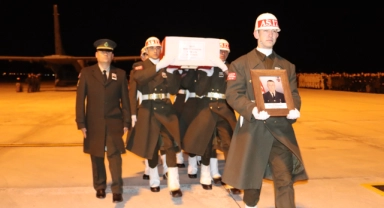 Denizlili şehidin naaşı memleketine getirildi