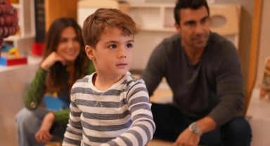 Eski eşler Mihre Mutlu ile İbrahim Çelikkol oğulları Ali için bir arada