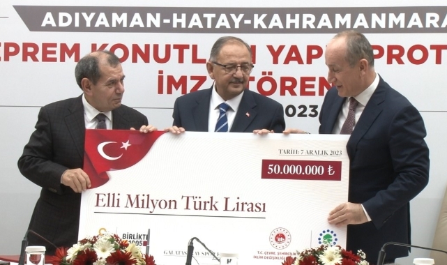 Galatasaray deprem bölgesinde bağışta bulundu