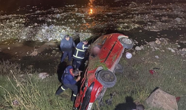 Giresun’da otomobil dereye uçtu: 3 yaralı