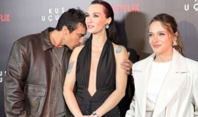 İbrahim Çelikkol'dan şaşırtan hareket! Birce Akalay'ın omzundan öptü